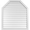 Ekena Millwork Octagonal Top Surface Mount PVC Gable Vent w/ 2"W x 2"P Brickmould Sill Frame, 36"W x 40"H GVPOT36X4003SN - alternate 1